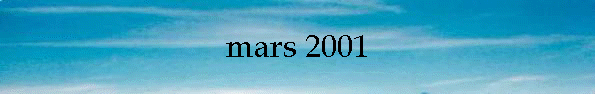 mars 2001